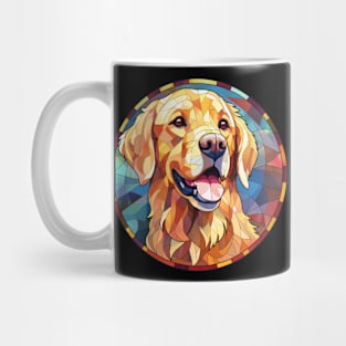 Stained Glass Golden Retriever Mug